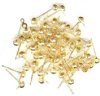 50 4mm Gold Dome St...